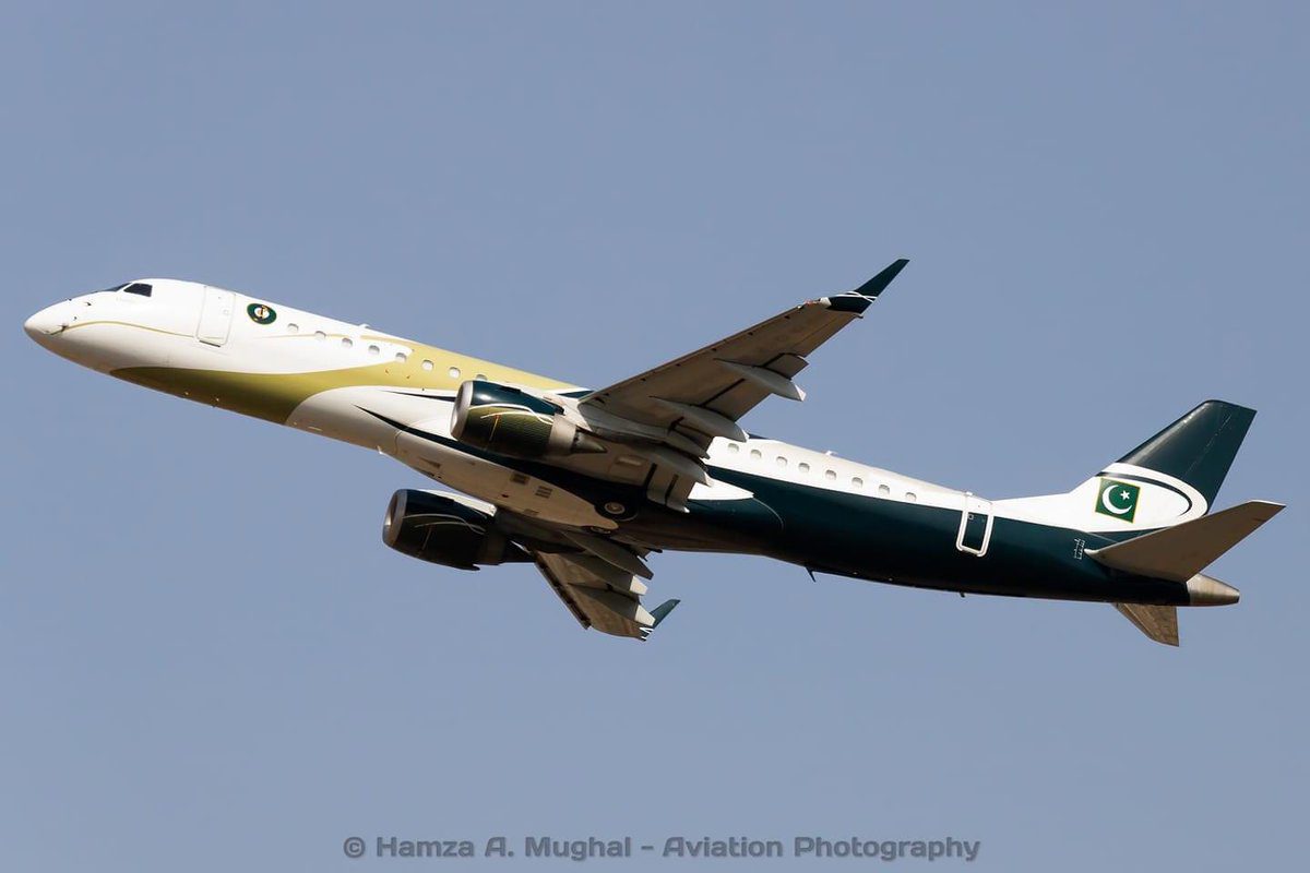 First Embraer Lineage 1000 in Pakistan Navy colors for Sea Sultan Project
