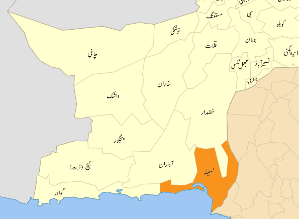 Map of Balochistan