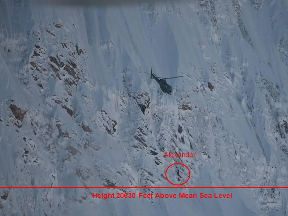 Pakistan Army Aviation conducting mountain rescue